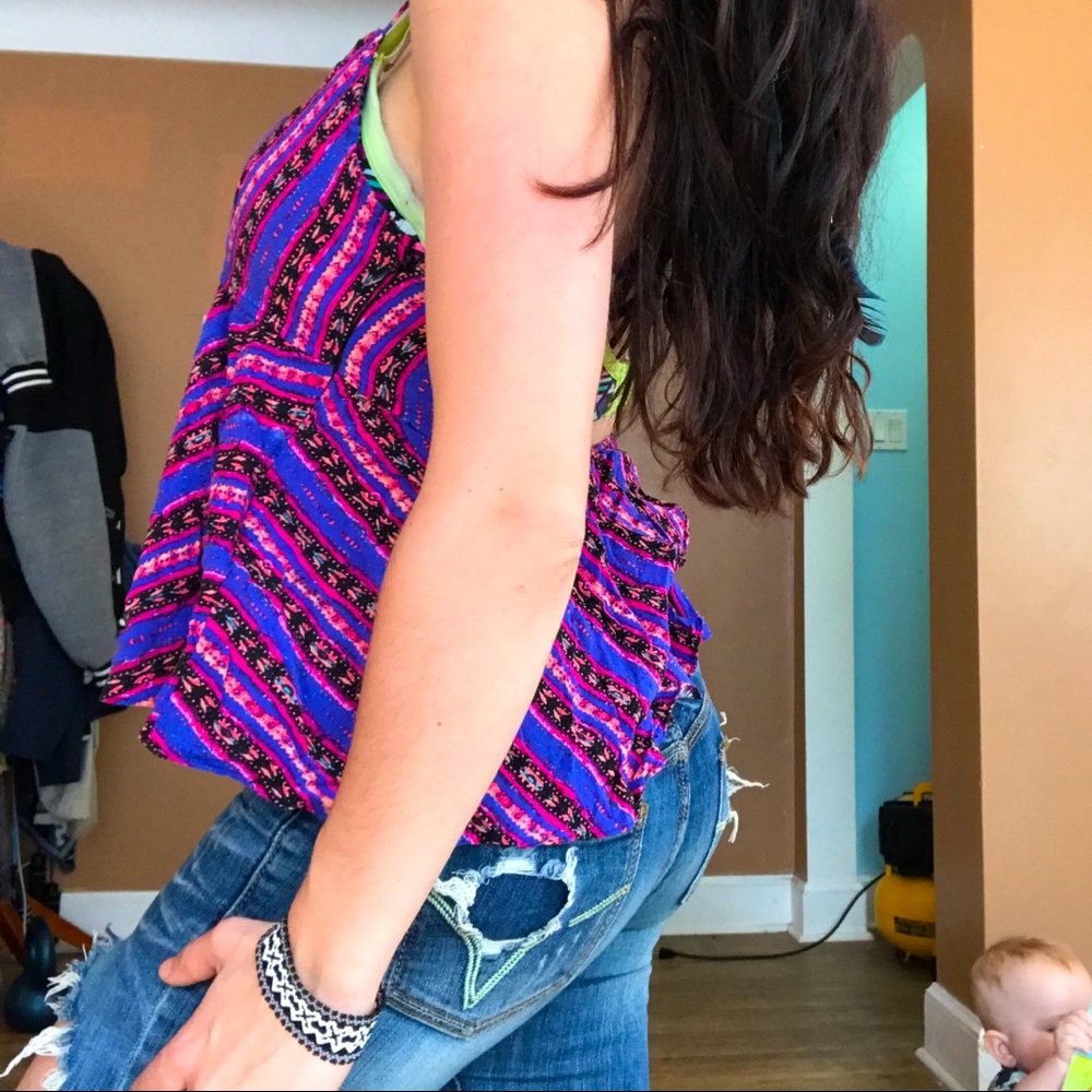Geo-Print Strappy Tank